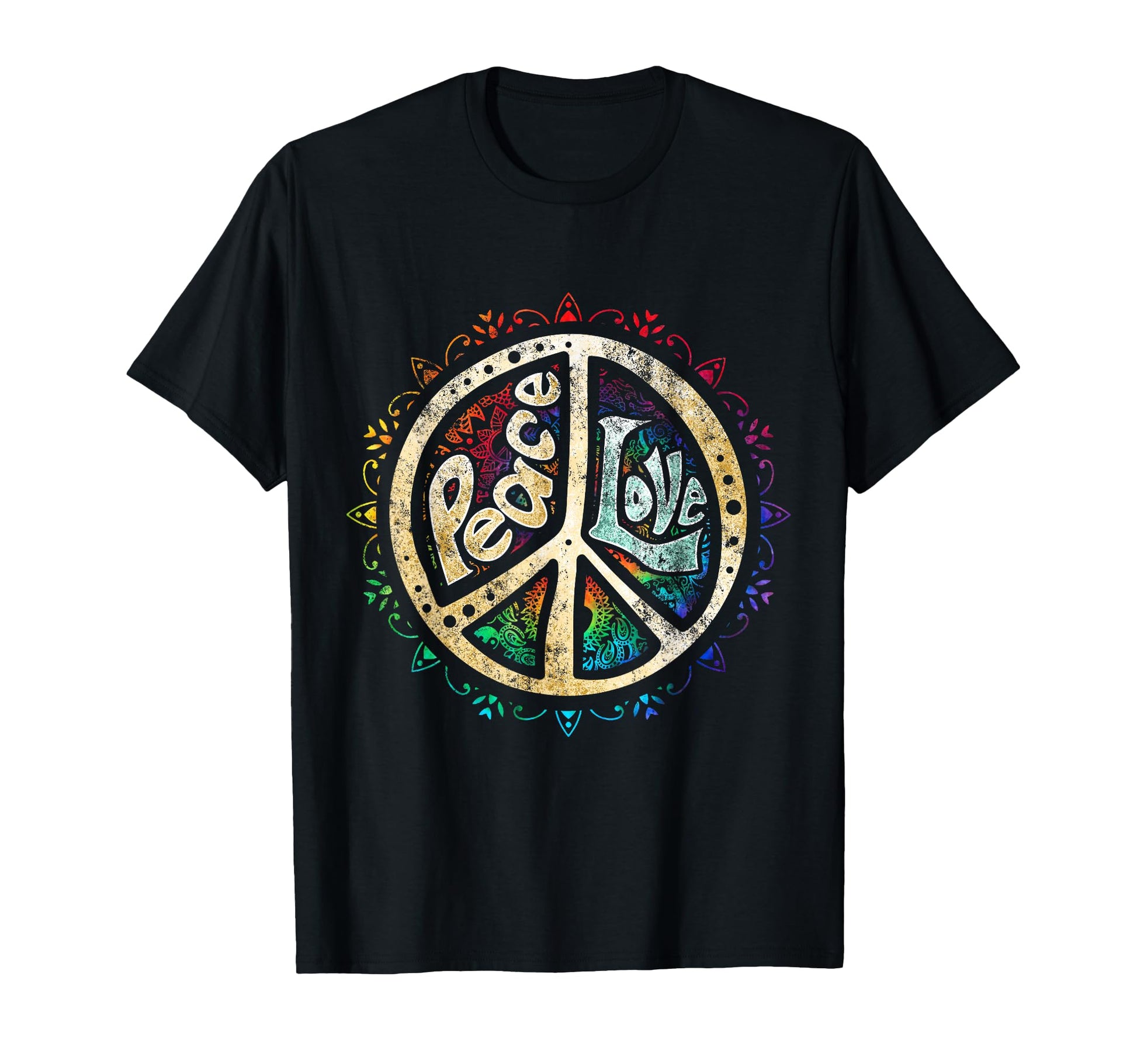 Psychedelic Peace Sign Hip Funky T-Shirt - Casual Everyday Wear Unisex - T-Shirt, Sweatshirt, Hoodie