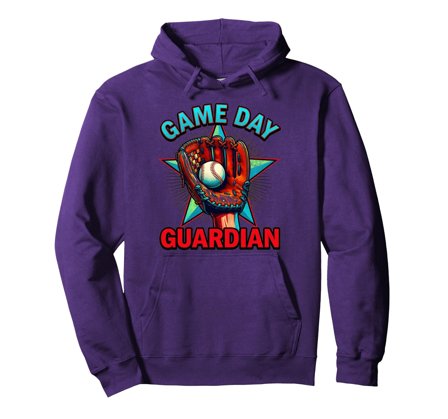 Game Day Guardian Baseball Mom Hoodie - Custom Art Print Men Women - T-Shirt, Sweatshirt, Hoodie