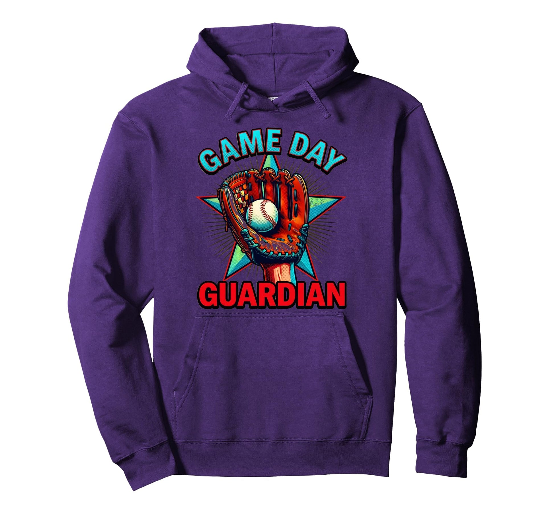 Game Day Guardian Baseball Mom Hoodie - Custom Art Print Men Women - T-Shirt, Sweatshirt, Hoodie