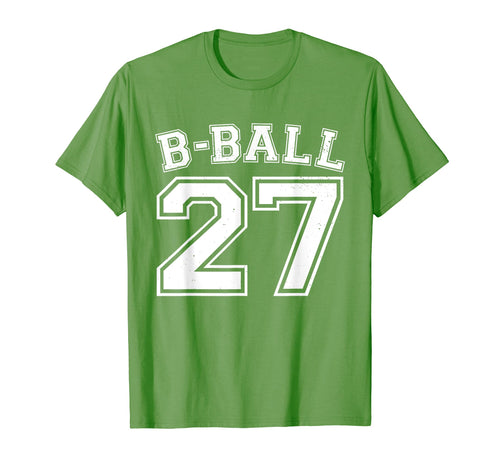 B Ball Basketball Player Number 27 T-Shirt - Novelty Apparel Unisex - T-Shirt, Sweatshirt, Hoodie