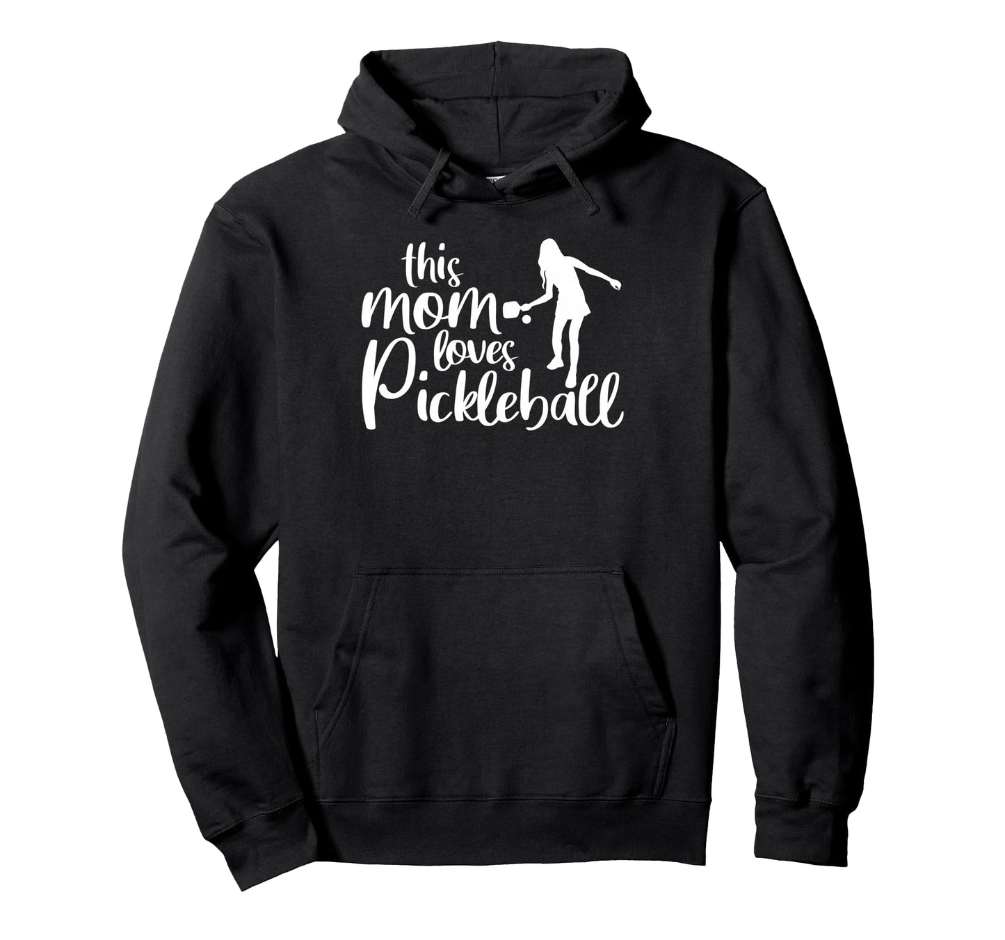 This Mom Loves Pickleball Game Day Hoodie - Custom Art Print for Adults - T-Shirt, Sweatshirt, Hoodie