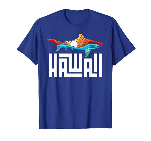 Hawaii Rainbow Shark T-Shirt - Custom Art Print Men Women - T-Shirt, Sweatshirt, Hoodie