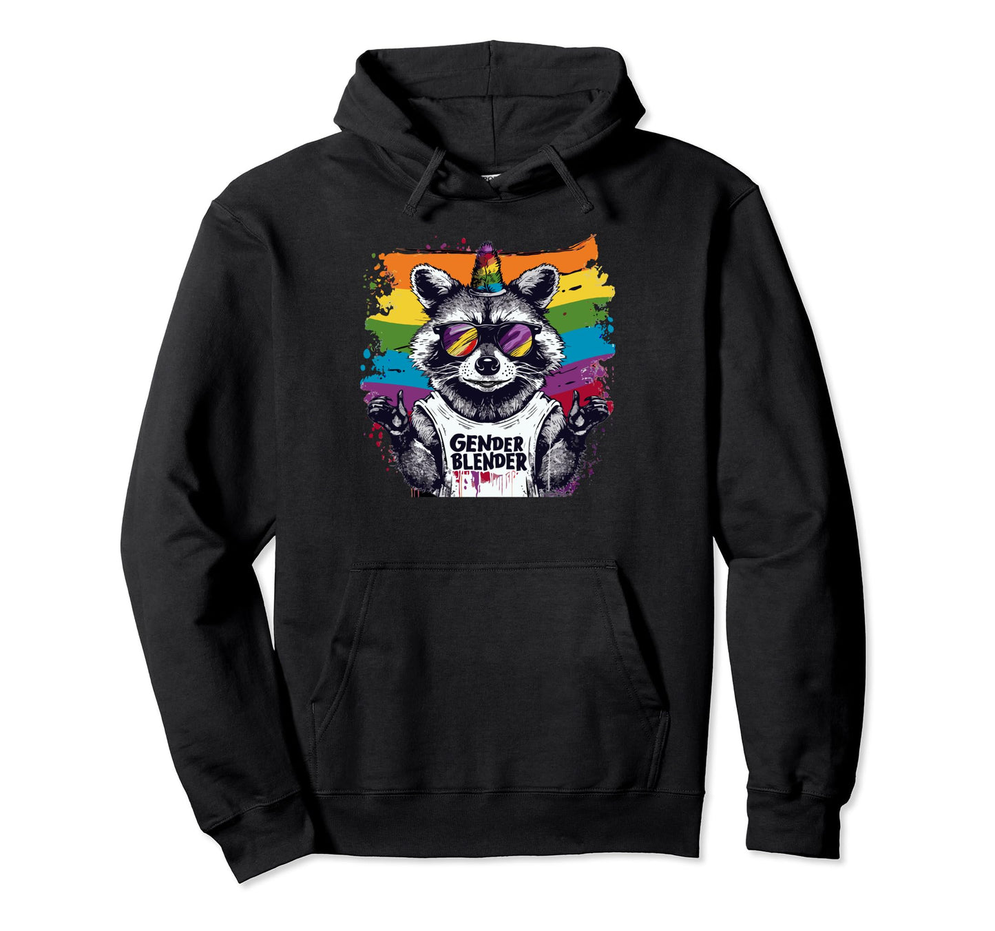 Funny Raccoon Love Sunglasses Summer Hoodie - Aesthetic Graphic Men Women - T-Shirt, Sweatshirt, Hoodie