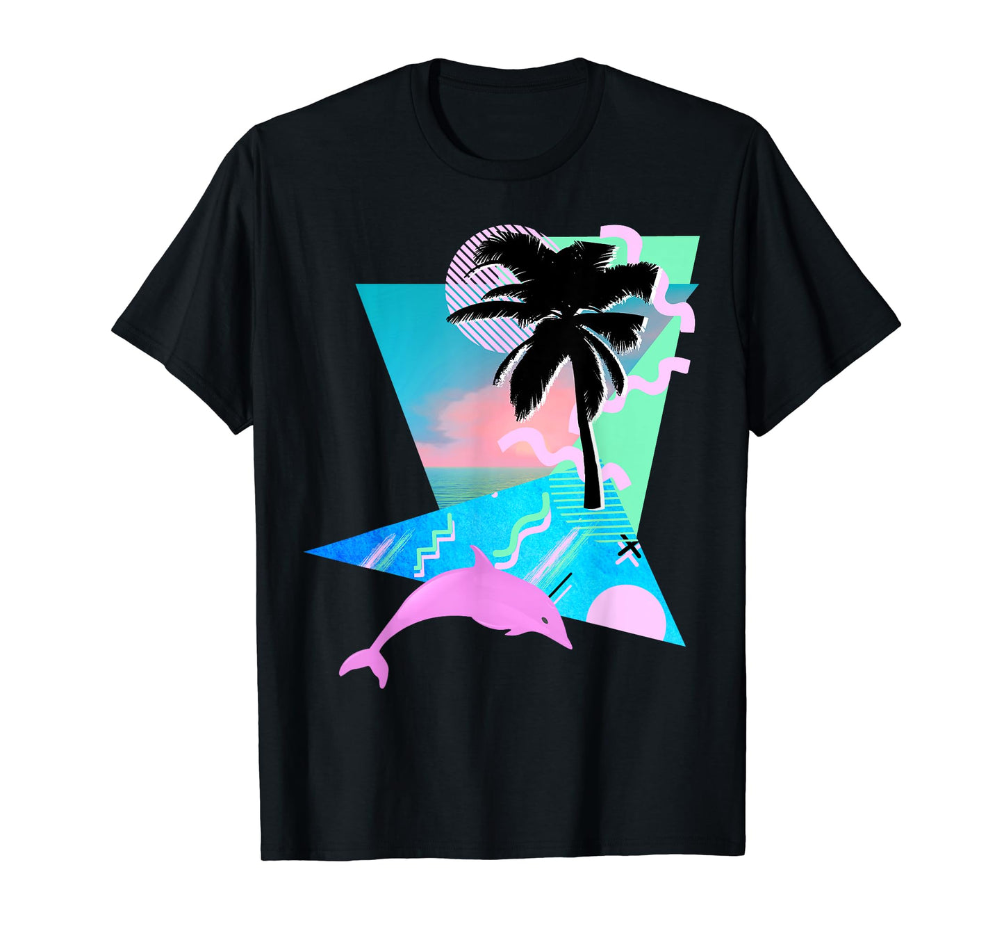 Vaporwave Aesthetic 80S Throwback T-Shirt - Custom Art Print for Adults - T-Shirt, Sweatshirt, Hoodie