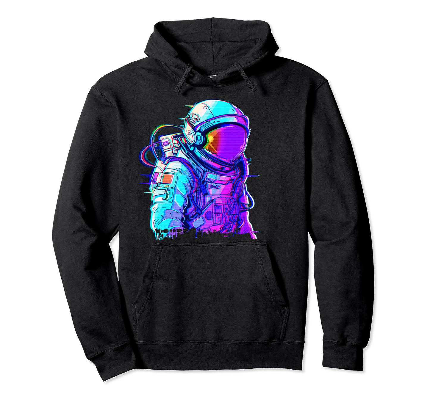 Cyber Astronaut Vaporwave Aesthetic Hoodie - Trendy Graphic Men Women - T-Shirt, Sweatshirt, Hoodie