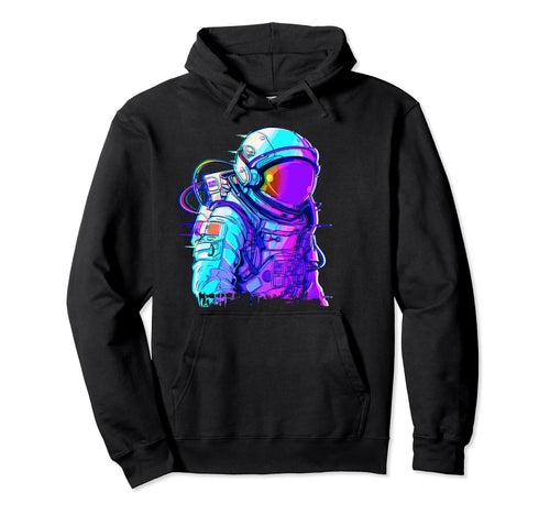 Cyber Astronaut Vaporwave Aesthetic Hoodie - Trendy Graphic Men Women - T-Shirt, Sweatshirt, Hoodie
