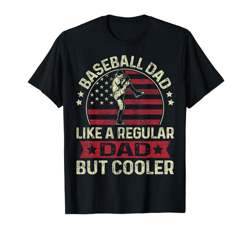 Fathers Day Baseball Dad Like Regular T-Shirt - Unique Graphic for Adults - T-Shirt, Sweatshirt, Hoodie