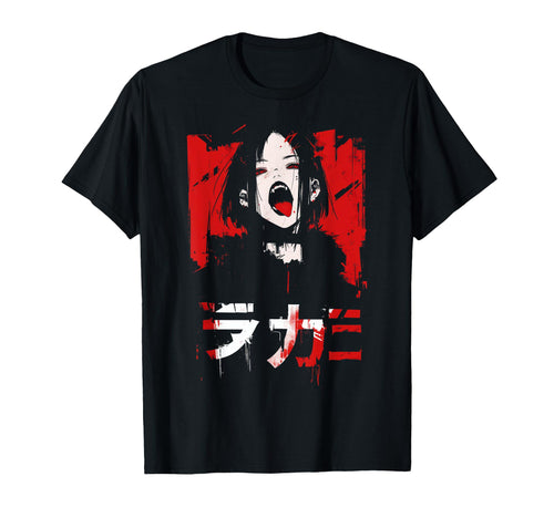 Goth Grunge Demon Anime Waifu Horror Alt T-Shirt - Custom Art Print Unisex - T-Shirt, Sweatshirt, Hoodie