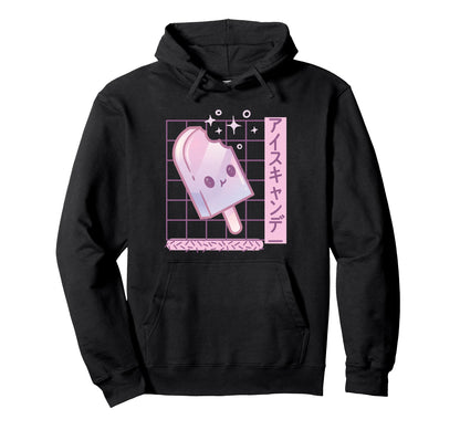 Kawaii Popsicle 80S Vaporwave Hoodie - Casual Everyday Wear for Adults - T-Shirt, Sweatshirt, Hoodie