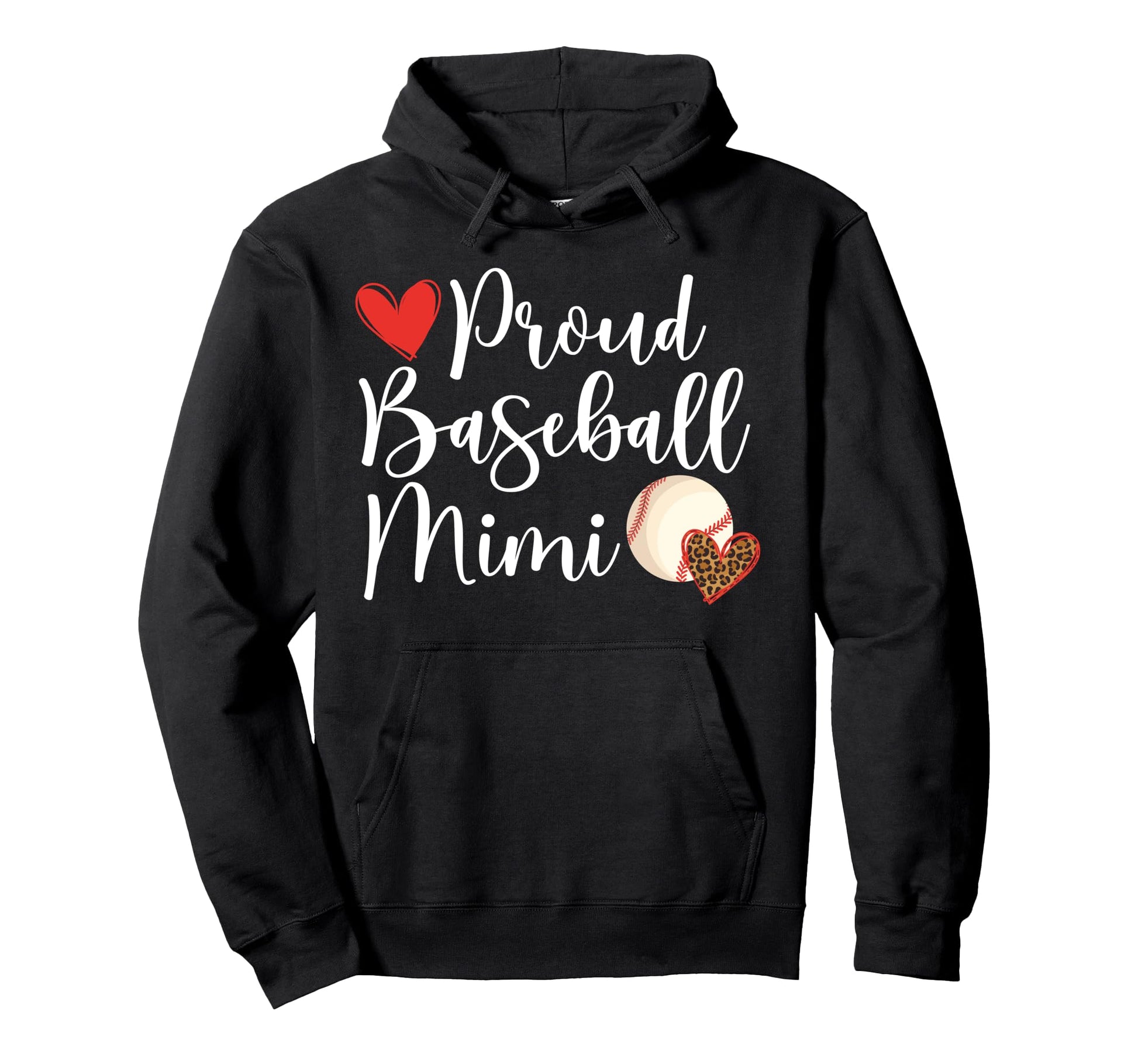 Proud Baseball Mimi Baseball Player Hoodie - Minimalist Print for Adults - T-Shirt, Sweatshirt, Hoodie