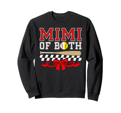 Mimi Both Coquette Baseball Sweatshirt - Trendy Graphic for Adults - T-Shirt, Sweatshirt, Hoodie
