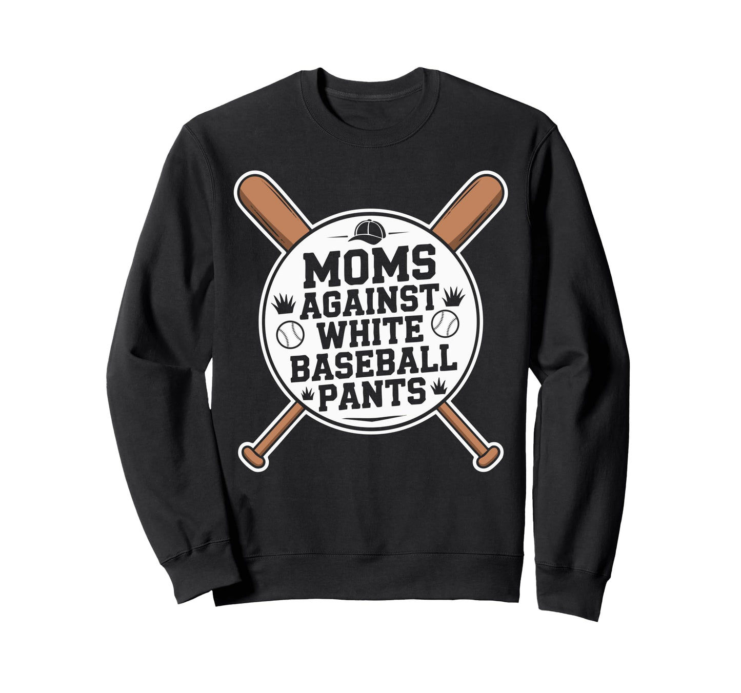 Funny Baseball Mom Moms Sweatshirt - Casual Everyday Wear Men Women - T-Shirt, Sweatshirt, Hoodie