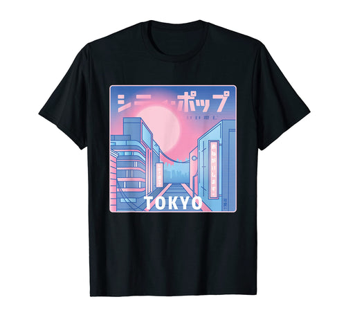Tokyo City Japan Tokio Vaporwave Aesthetic T-Shirt - Unique Graphic Unisex - T-Shirt, Sweatshirt, Hoodie