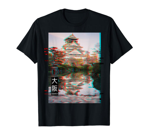 Osaka Kansai Glitch Aesthetic Japan T-Shirt - Unique Graphic Men Women - T-Shirt, Sweatshirt, Hoodie