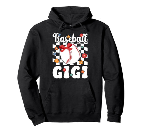 Baseball Gigi Groovy Gigi Baseball Hoodie - Trendy Graphic Men Women - T-Shirt, Sweatshirt, Hoodie