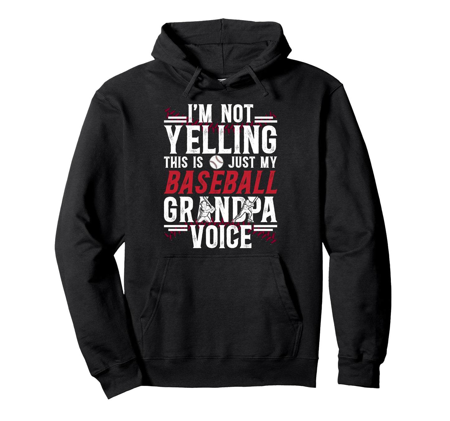 My Baseball Grandpa Voice Baseball Player Hoodie - Unique Graphic Unisex - T-Shirt, Sweatshirt, Hoodie