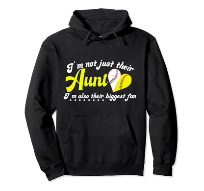 Their Biggest Fan Softball Hoodie - Casual Everyday Wear Men Women - T-Shirt, Sweatshirt, Hoodie