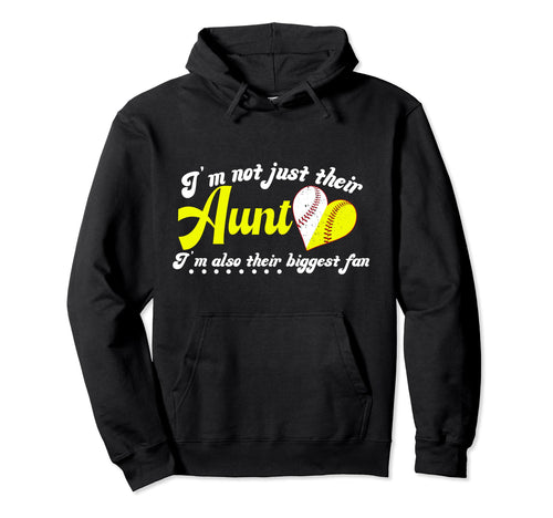 Their Biggest Fan Softball Hoodie - Casual Everyday Wear Men Women - T-Shirt, Sweatshirt, Hoodie
