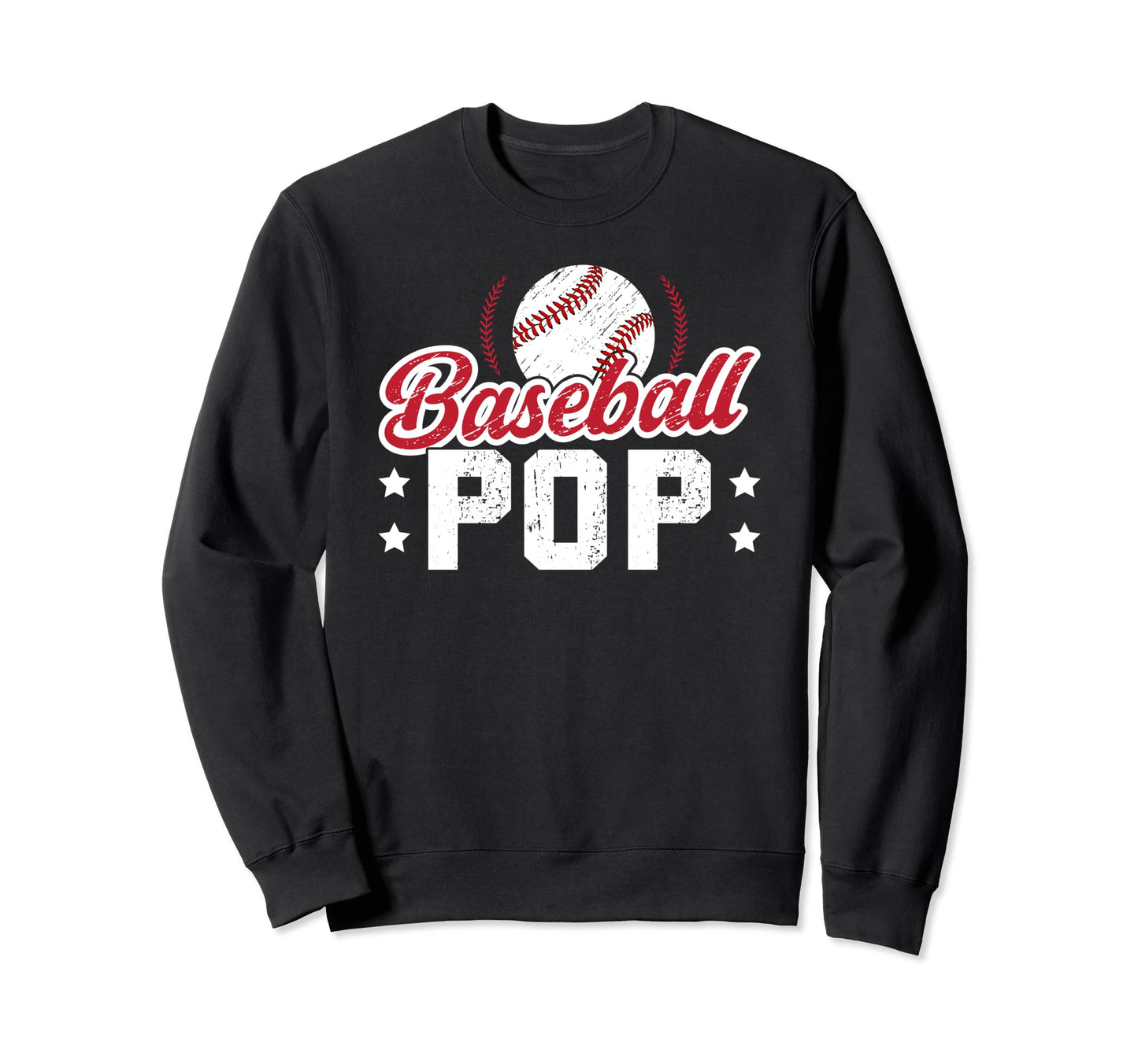 Baseball Pop Grandpa Pop Baseball Sweatshirt - Unique Graphic for Adults - T-Shirt, Sweatshirt, Hoodie