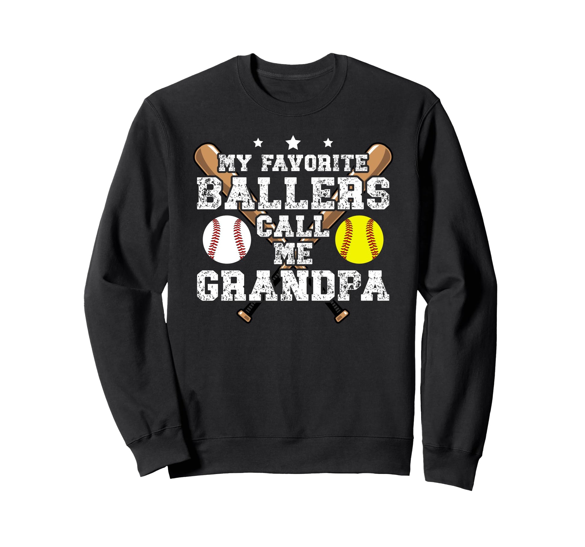 Favorite Ballers Call Me Grandpa Sweatshirt - Custom Art Print for Adults - T-Shirt, Sweatshirt, Hoodie
