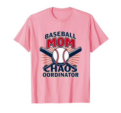 Baseball Mom Chaos Coordinator T-Shirt - Graphic Print for Adults - T-Shirt, Sweatshirt, Hoodie