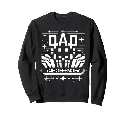 80S Fathers Day Dad Gamer Sweatshirt - Unique Graphic for Adults - T-Shirt, Sweatshirt, Hoodie
