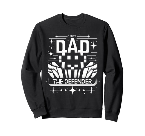80S Fathers Day Dad Gamer Sweatshirt - Unique Graphic for Adults - T-Shirt, Sweatshirt, Hoodie