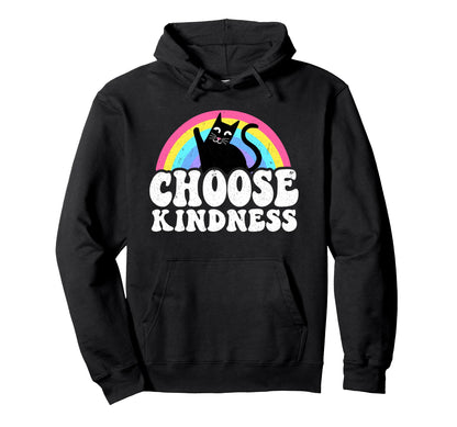 Anti Bullying Rainbow Peace Kind Hippie Hoodie - Novelty Apparel Unisex - T-Shirt, Sweatshirt, Hoodie
