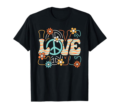 Love 60S 70S Party Outfit Groovy Hippie T-Shirt - Streetwear Style Unisex - T-Shirt, Sweatshirt, Hoodie