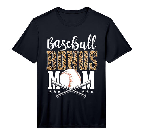 Mens Leopard Baseball Bonus Mom T-Shirt - Minimalist Print for Adults - T-Shirt, Sweatshirt, Hoodie
