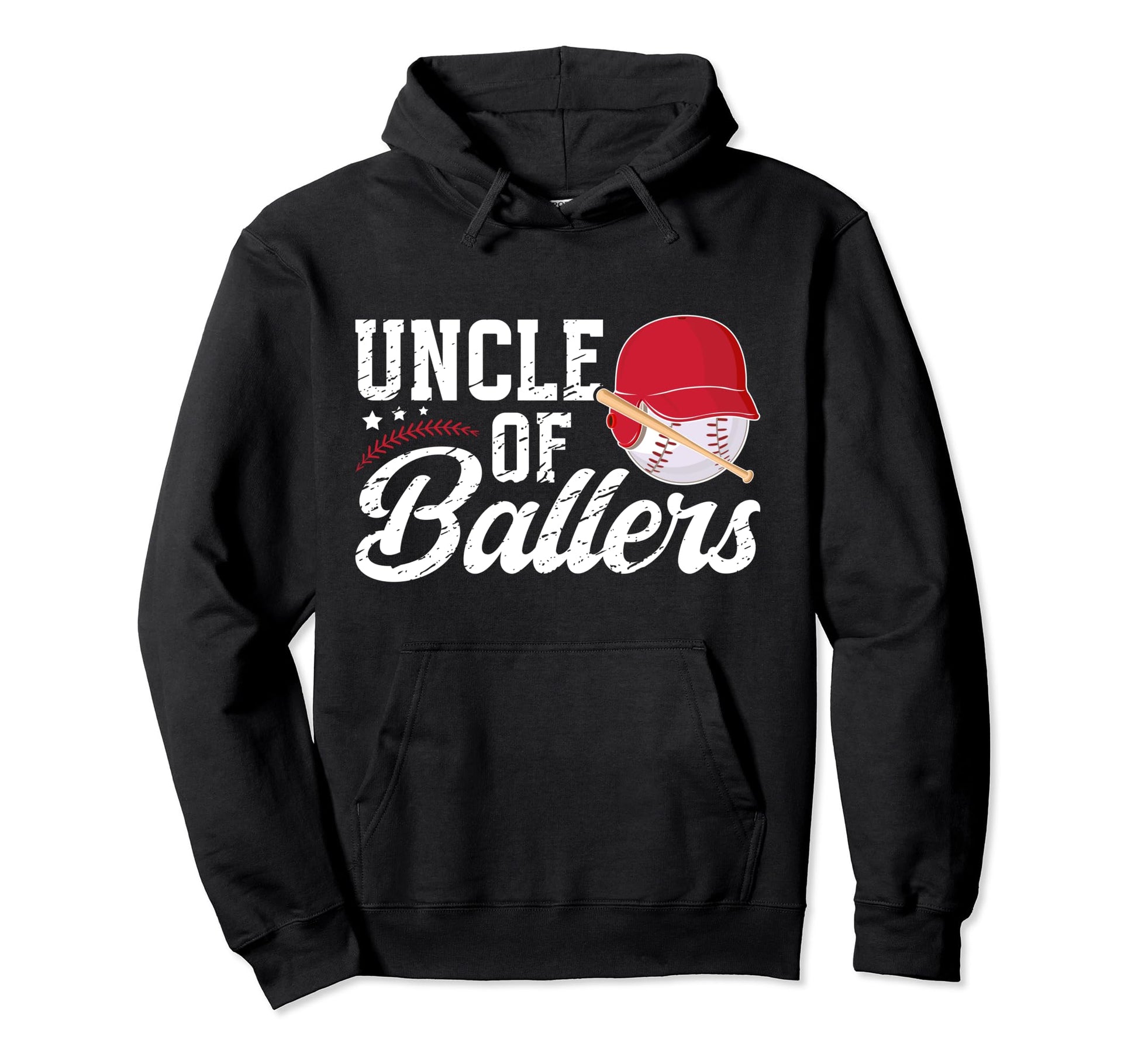 Uncle Ballers Baseball Uncle Baseball Hoodie - Trendy Graphic Men Women - T-Shirt, Sweatshirt, Hoodie