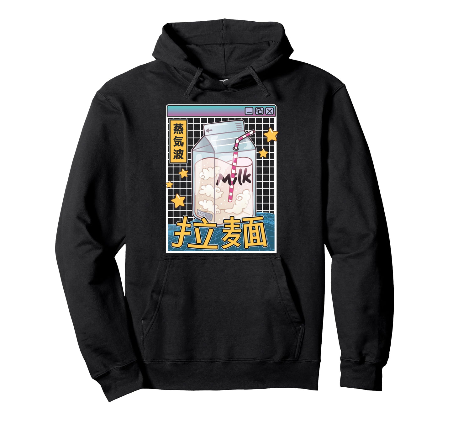 Milk Carton Digital Japan 80S Otaku Anime Hoodie - Novelty Apparel Unisex - T-Shirt, Sweatshirt, Hoodie