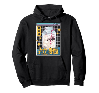 Milk Carton Digital Japan 80S Otaku Anime Hoodie - Novelty Apparel Unisex - T-Shirt, Sweatshirt, Hoodie