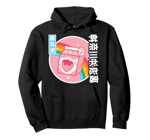 Strawberry Milk Rainbow Japan Otaku Hoodie - Novelty Apparel Men Women - T-Shirt, Sweatshirt, Hoodie