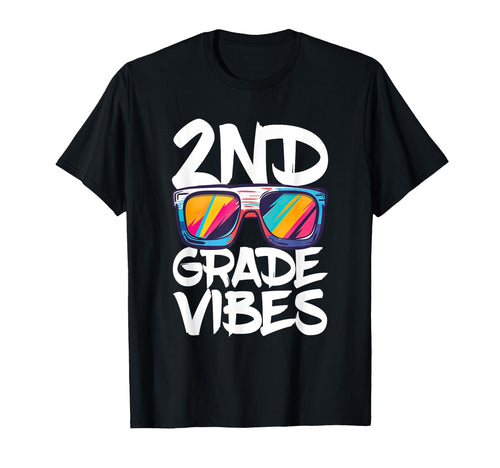 2Nd Grade Vibes Back To School Second T-Shirt - Novelty Apparel for Adults - T-Shirt, Sweatshirt, Hoodie