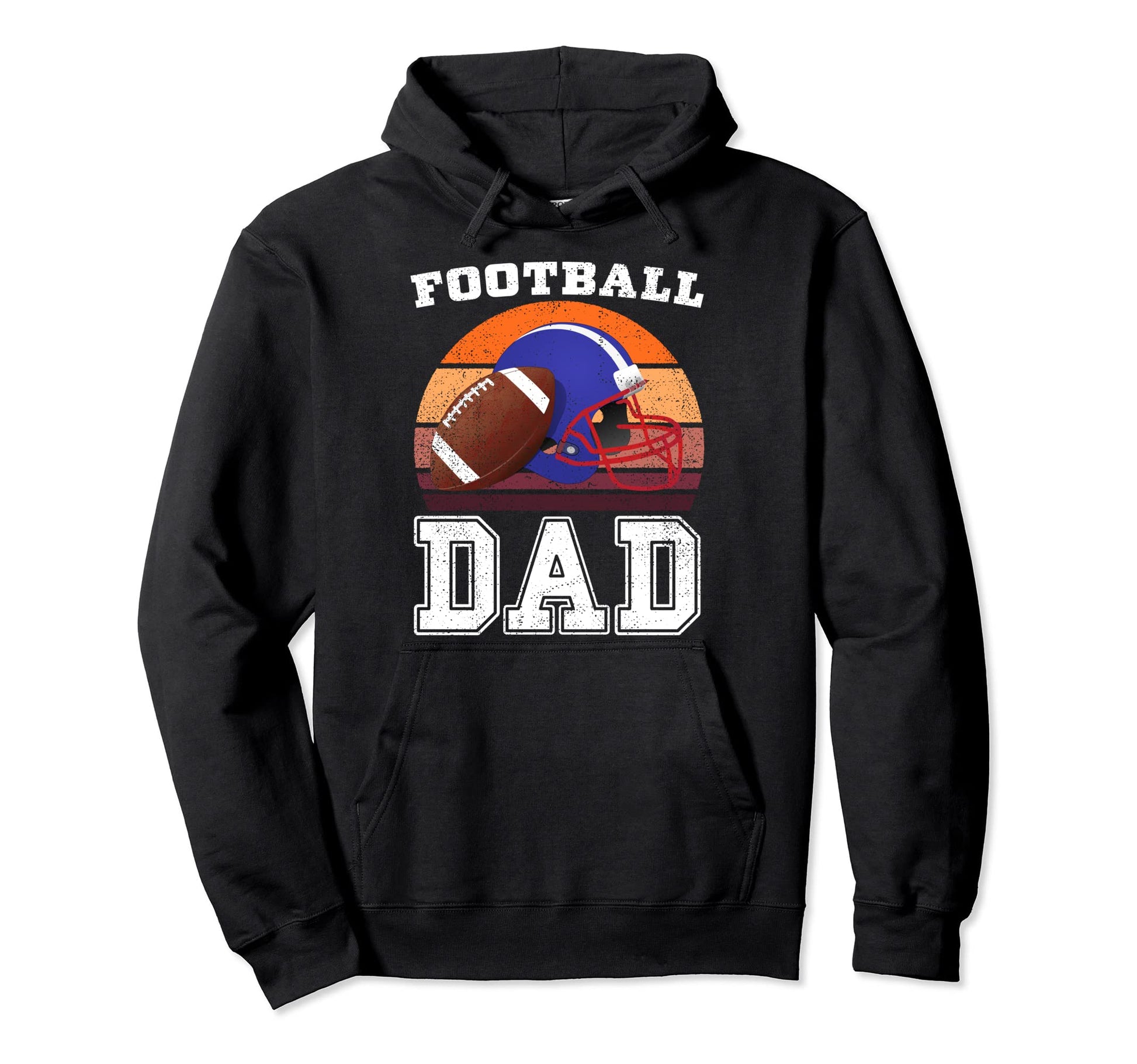 Football Dad American Football Proud Hoodie - Minimalist Print Men Women - T-Shirt, Sweatshirt, Hoodie