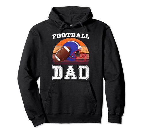 Football Dad American Football Proud Hoodie - Minimalist Print Men Women - T-Shirt, Sweatshirt, Hoodie