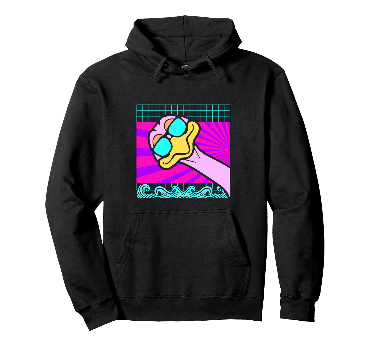 Aesthetic Vaporwave Outfits Ostrich Hoodie - Novelty Apparel Men Women - T-Shirt, Sweatshirt, Hoodie