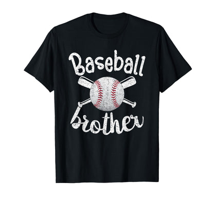 Baseball Brother Funny Gifts T-Shirt - Aesthetic Graphic Men Women - T-Shirt, Sweatshirt, Hoodie