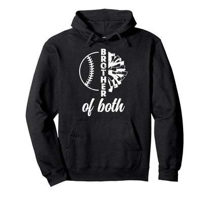 Brother Both Brother Baseball Hoodie - Fun Novelty Design for Adults - T-Shirt, Sweatshirt, Hoodie