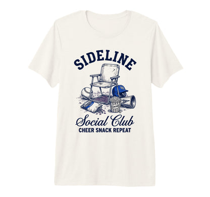 Sideline Social Club Cheer Snack Repeat T-Shirt - Minimalist Print Unisex - T-Shirt, Sweatshirt, Hoodie