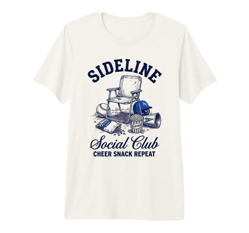Sideline Social Club Cheer Snack Repeat T-Shirt - Minimalist Print Unisex - T-Shirt, Sweatshirt, Hoodie