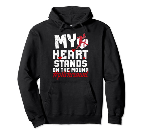 Mound Baseball Pitcher Aunt Baseball Hoodie - Trendy Graphic Men Women - T-Shirt, Sweatshirt, Hoodie