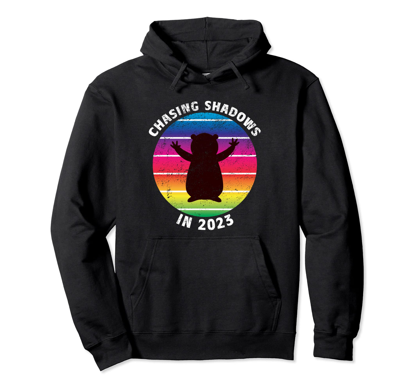 Groundhog Day 2023 Funny Rainbow Hoodie - Unique Graphic for Adults - T-Shirt, Sweatshirt, Hoodie