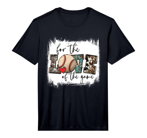 Baseball Mom Leopard Love Game Bleached T-Shirt - Graphic Print Men Women - T-Shirt, Sweatshirt, Hoodie