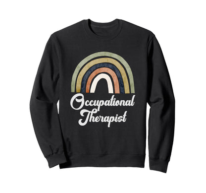 Boho Rainbow Occupational Sweatshirt - Casual Everyday Wear Men Women - T-Shirt, Sweatshirt, Hoodie
