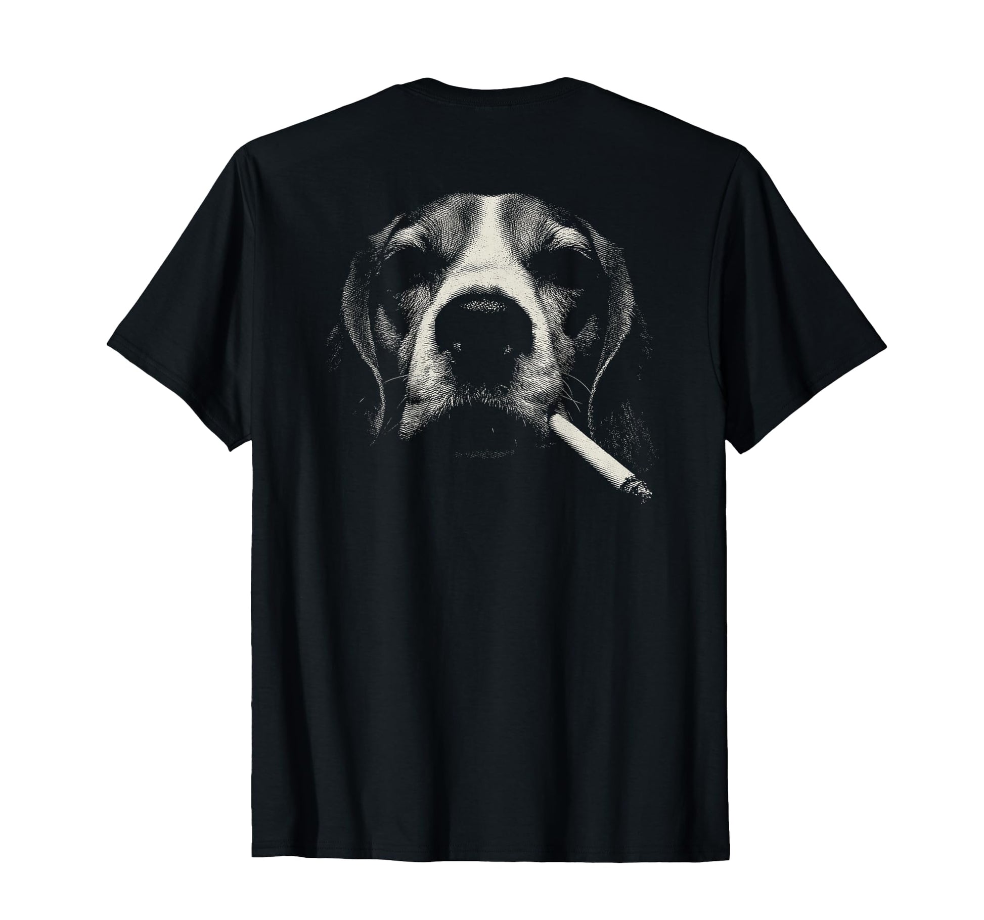 Beagle Smoking Cigarette Grunge Meme T-Shirt - Unique Graphic Men Women - T-Shirt, Sweatshirt, Hoodie