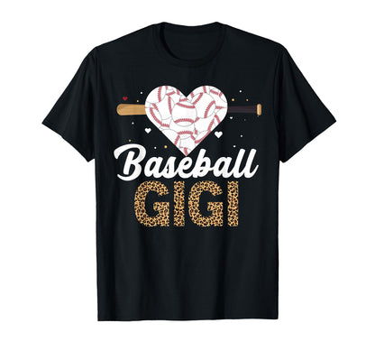 Baseball Gigi Gigi Baseball Mom Mothers Day T-Shirt - Graphic Print Unisex - T-Shirt, Sweatshirt, Hoodie