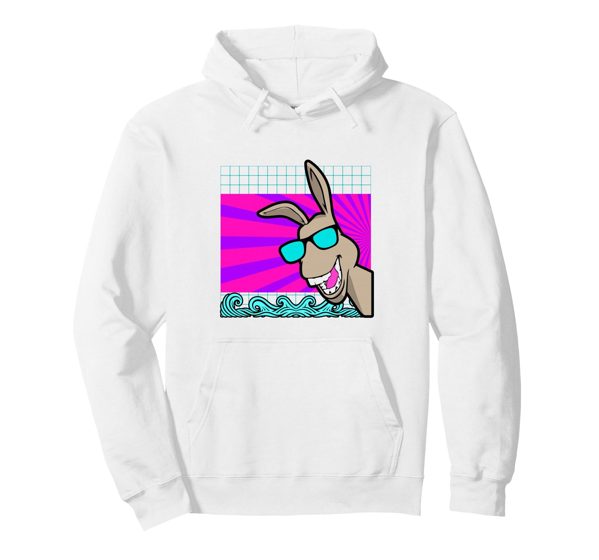 Aesthetic Vaporwave Outfits Donkey Hoodie - Custom Art Print Men Women - T-Shirt, Sweatshirt, Hoodie