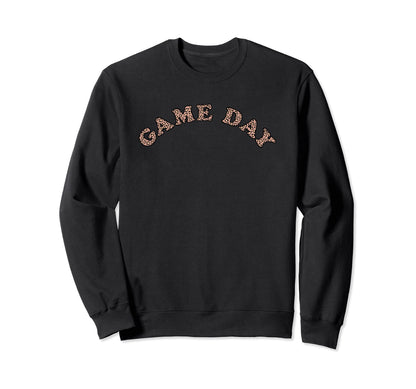Game Day Leopard Sweatshirt - Aesthetic Graphic for Adults - T-Shirt, Sweatshirt, Hoodie
